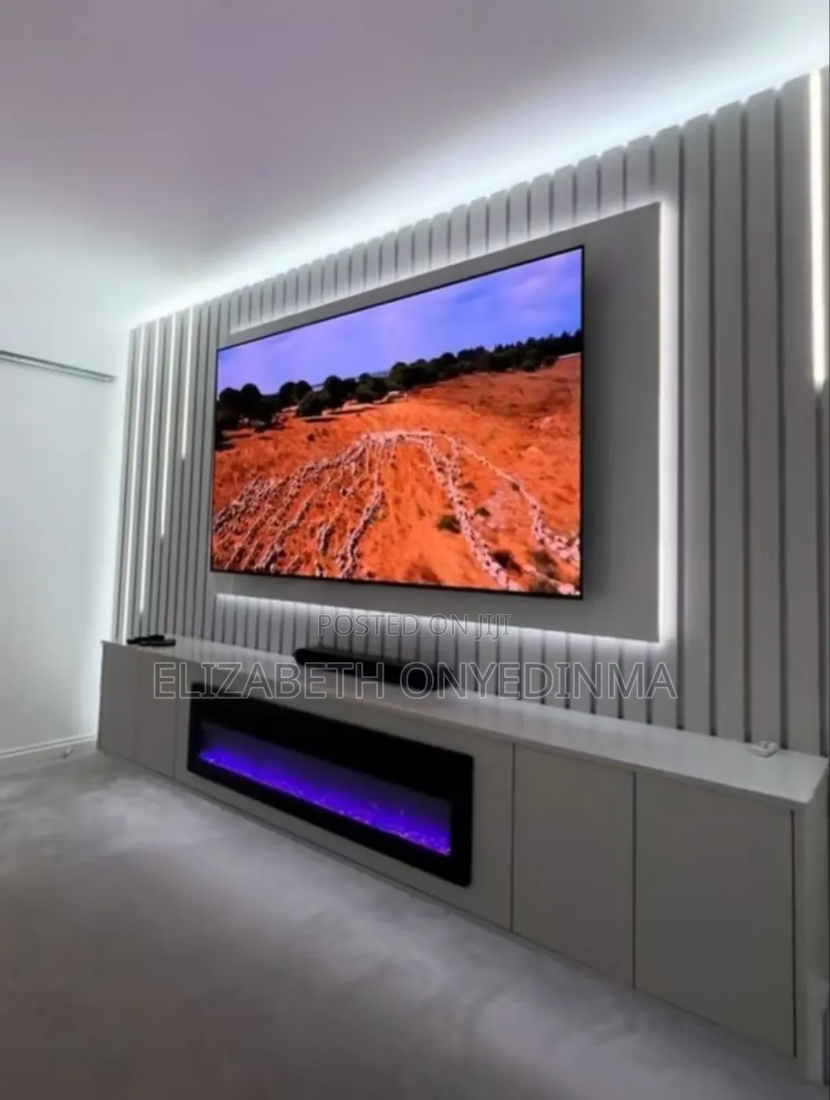 Tv Console With Fireplace