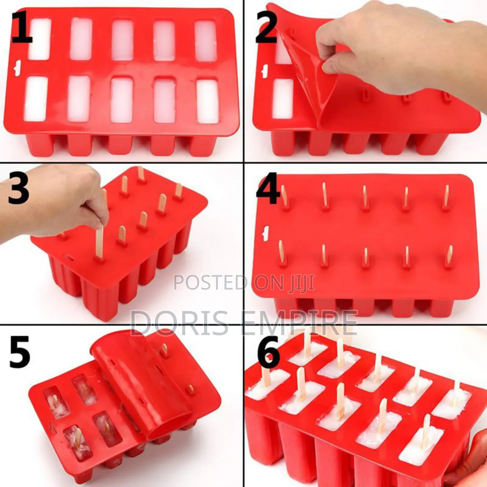 Popsicle Mold With Accessories 
10 Cavities 12 Cavities