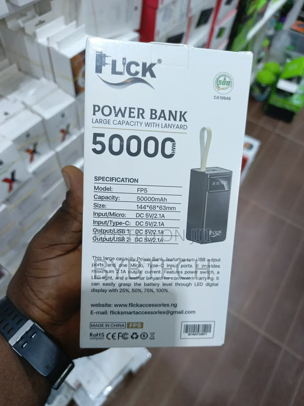 Flick Power Bank 50000mah