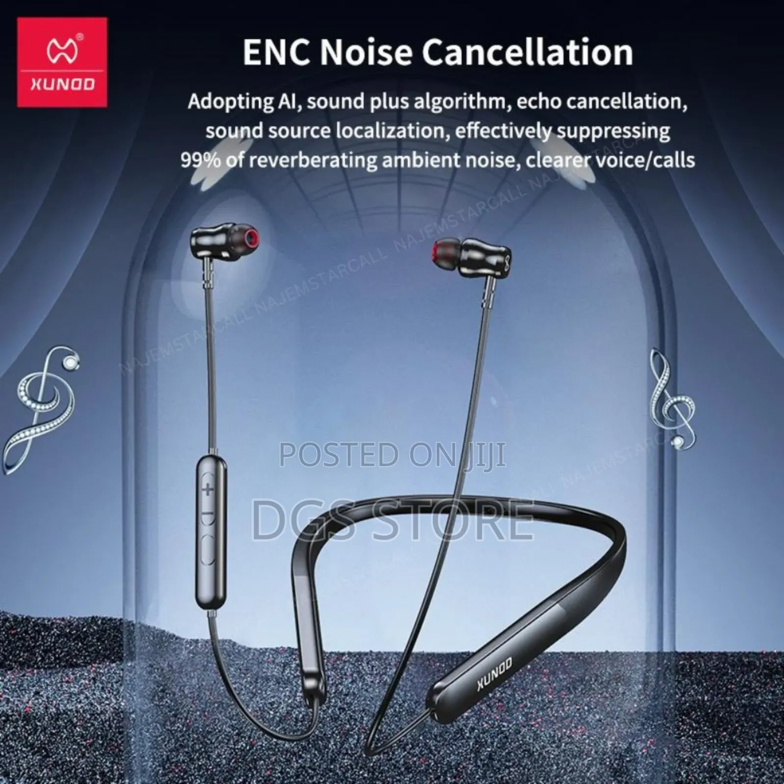 Xundd H001 Bluetooth Neckband Earphones