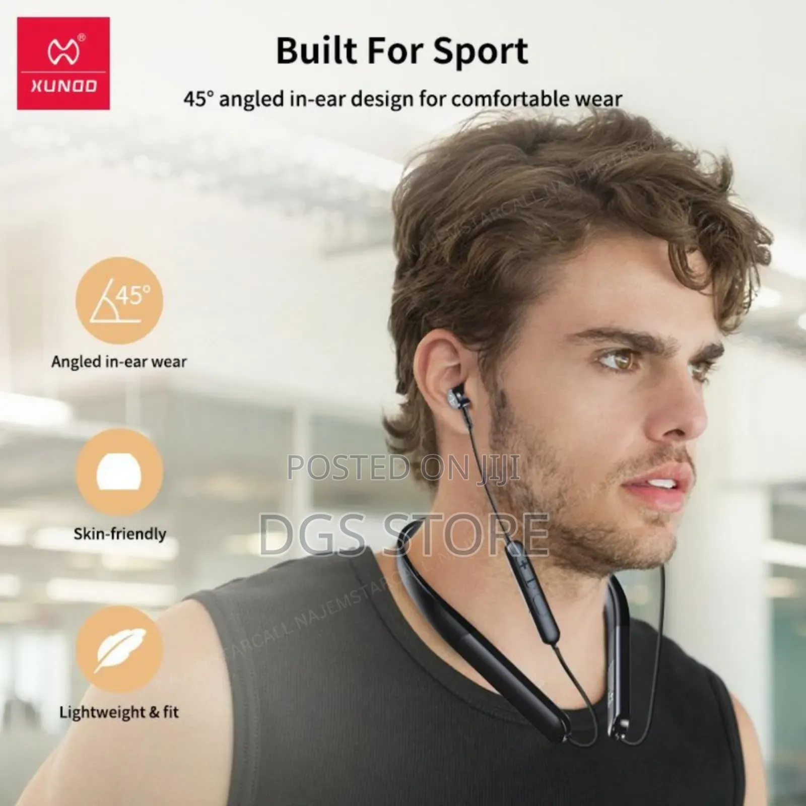 Xundd H001 Bluetooth Neckband Earphones