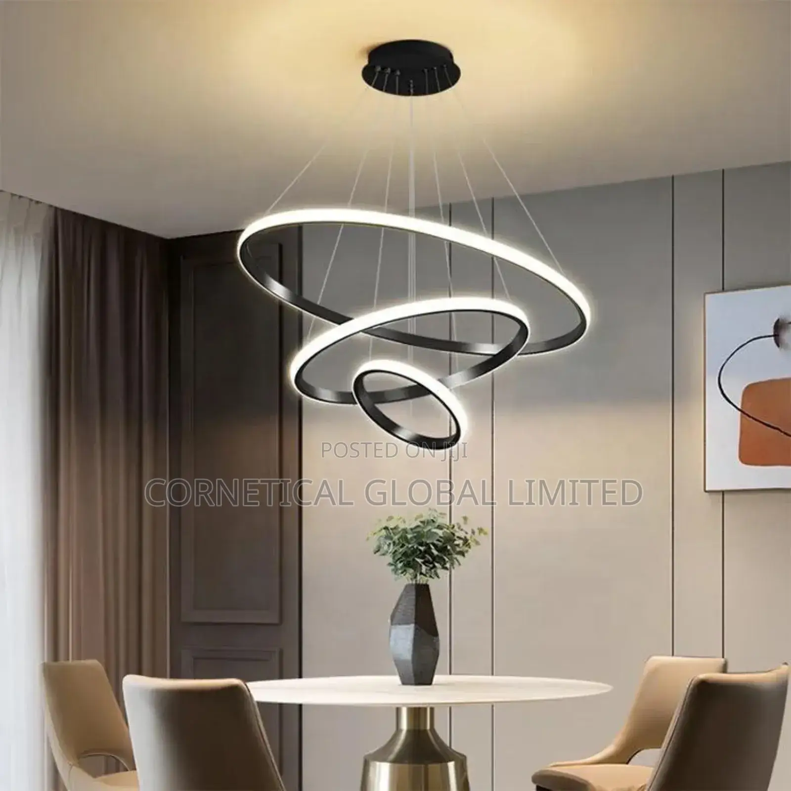 Modern Quality Ceiling Luxury Triple Ring LED Pendant Light