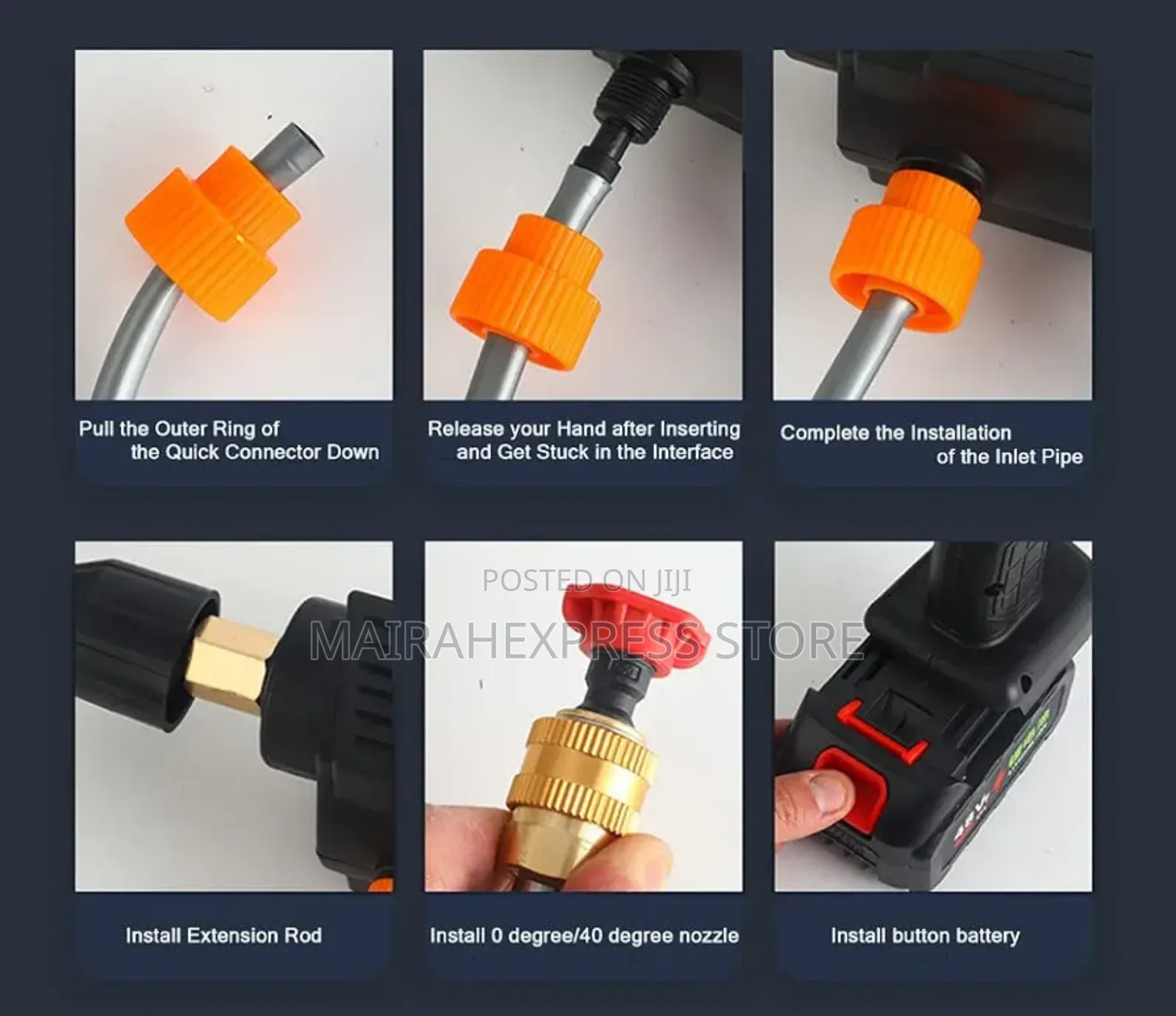Rechargeable Power Washer Gun for Cars Fence Watering Plants