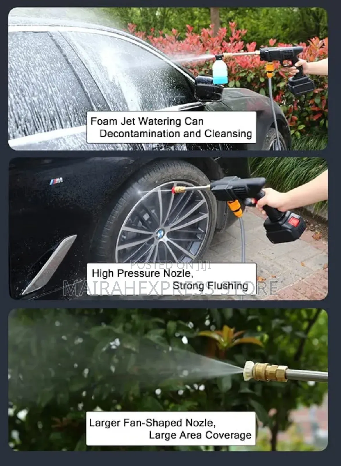Rechargeable Power Washer Gun for Cars Fence Watering Plants