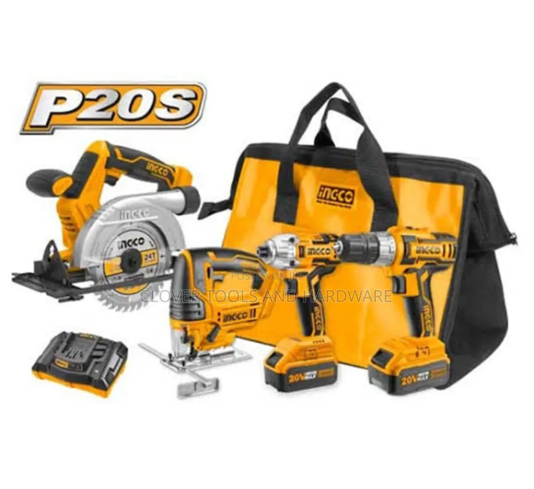 Ingco Lithium-Ion Cordless 4 PCS Combo Kit CKLI2010