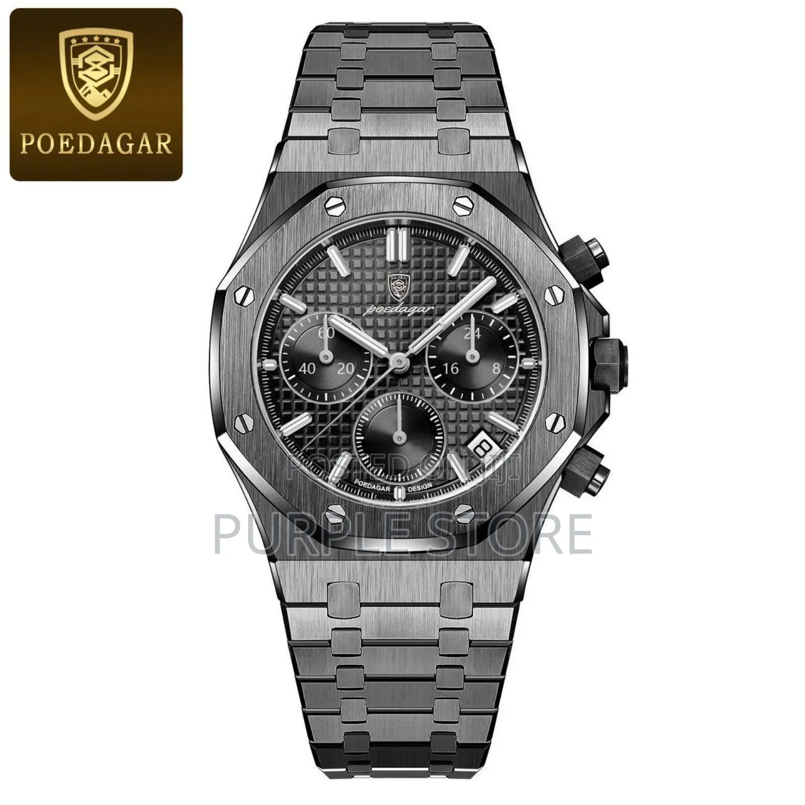 Poedagar Quality Chronograph Wristwatch