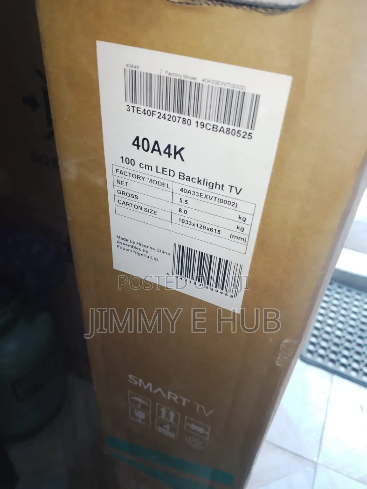 Hisense 40-Inch Smart TV (Model 40A4K)