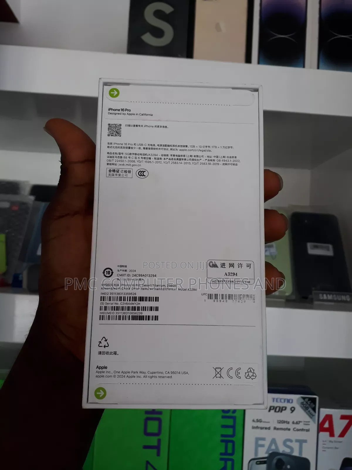 New Apple iPhone 16 Pro 256 GB Gold