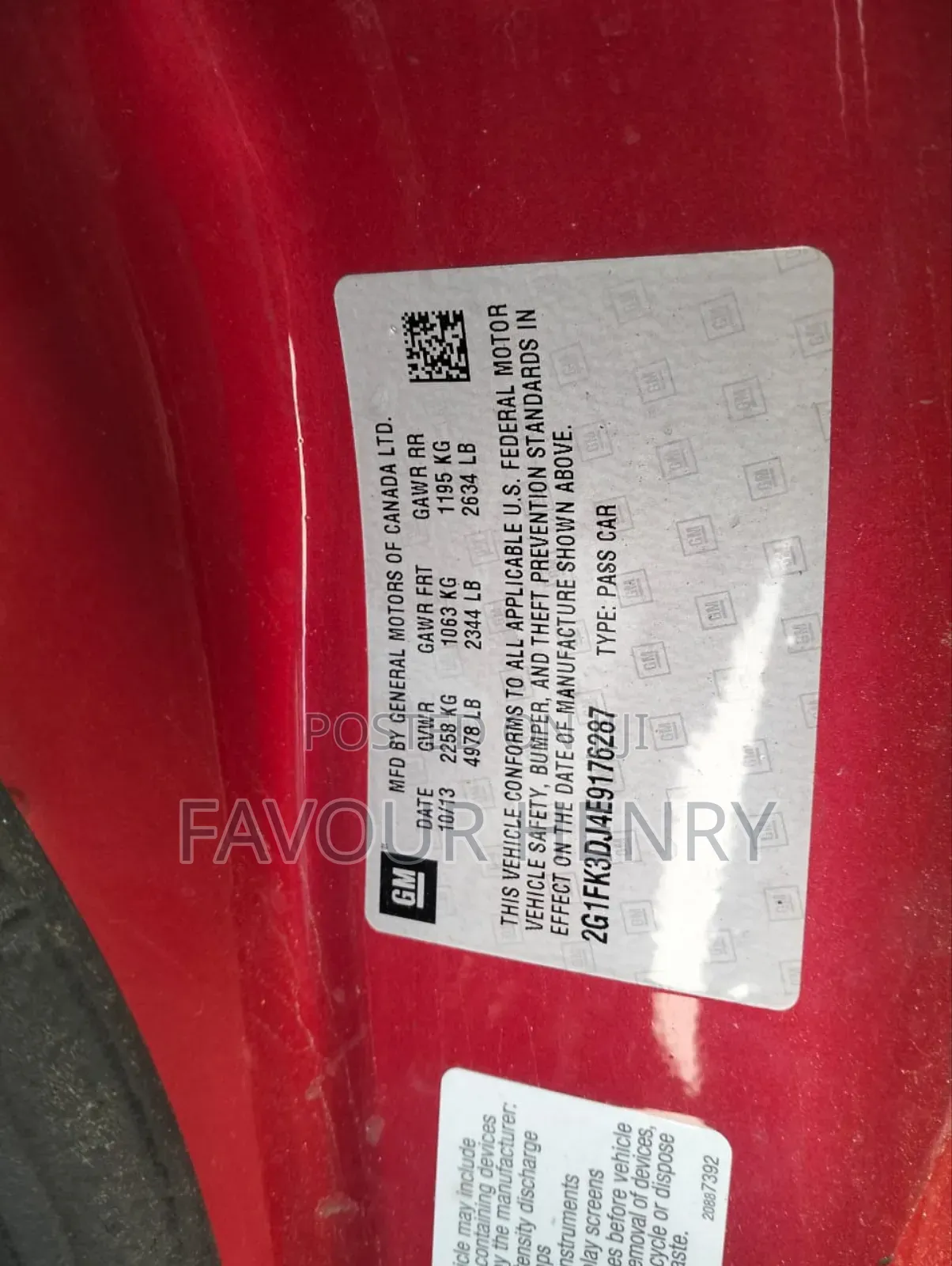 Chevrolet Camaro 2014 Red