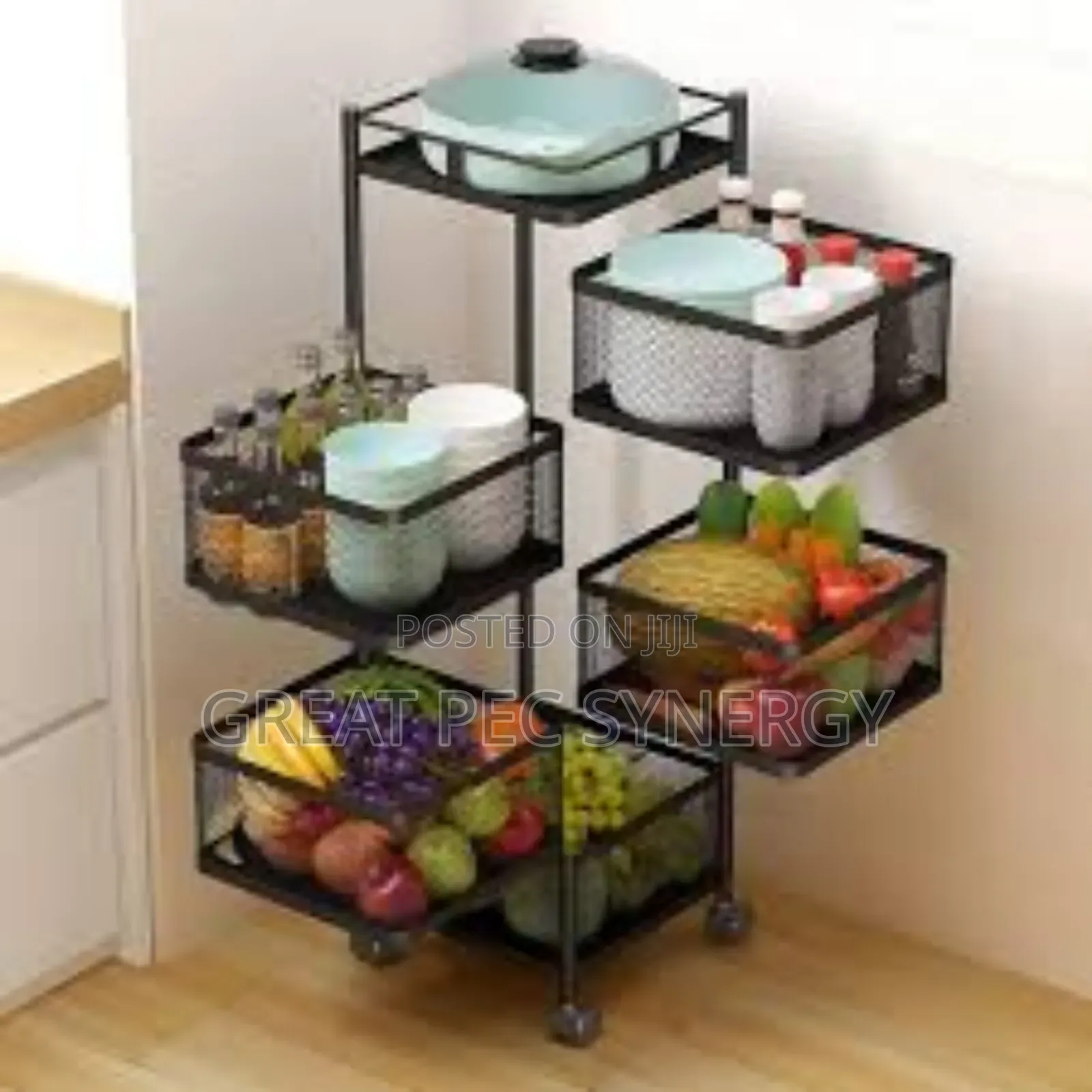 5 Layer Kitchen Basket(Squared Shape)
