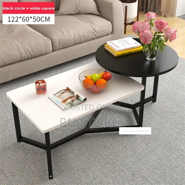 2in1 Beautiful Modern Faux Marble Center Table.