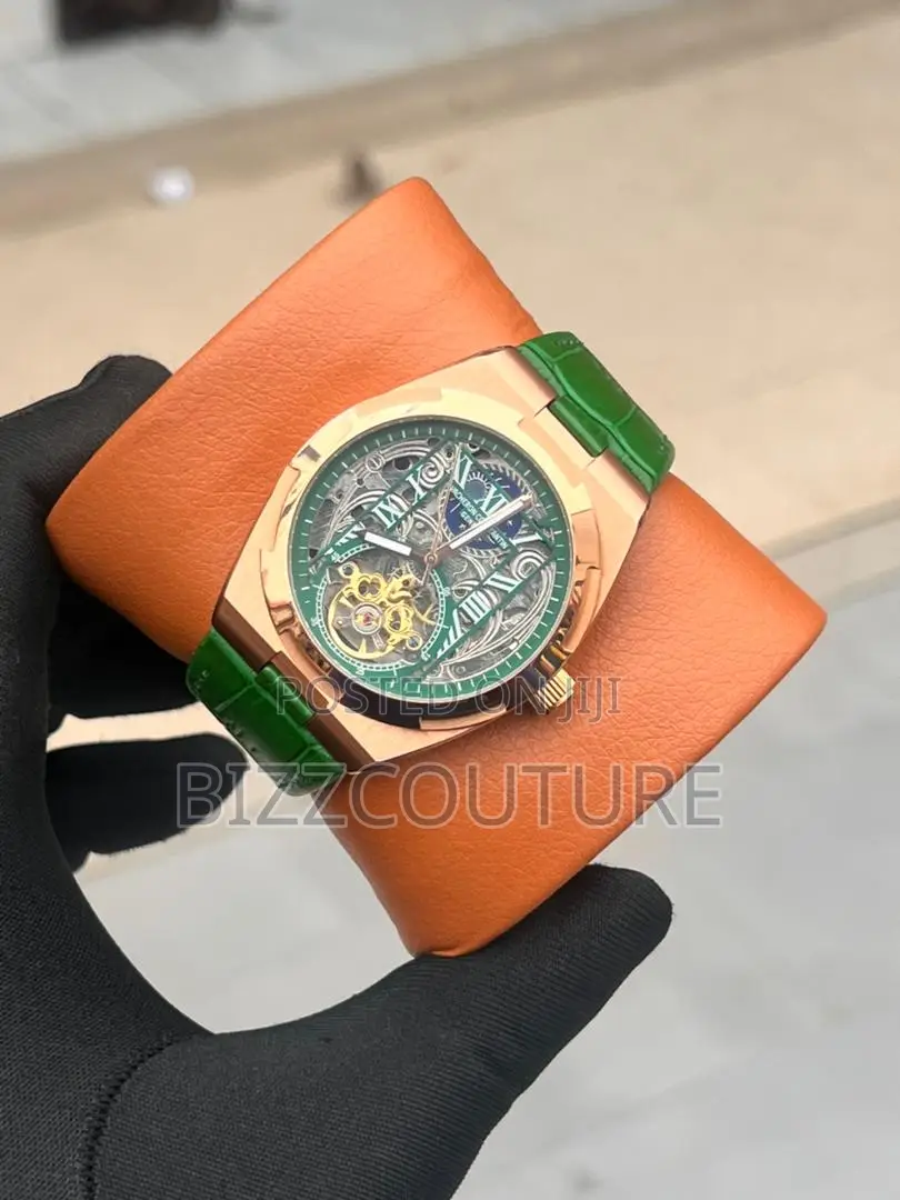 Vacheron Constantin Tourbillon Leather Skeletal Face Watch