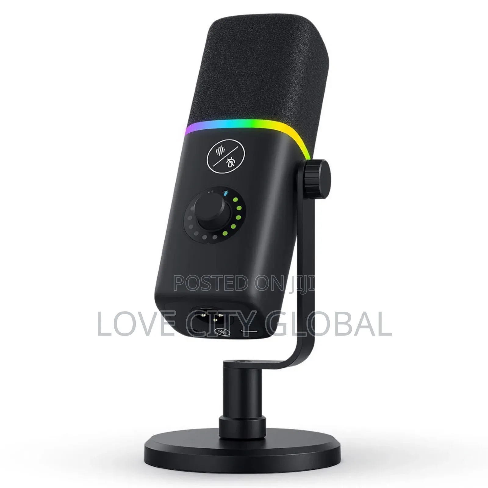 Zimhome XLR/Usb Wired Desktop Microphone Podcast Metal Base