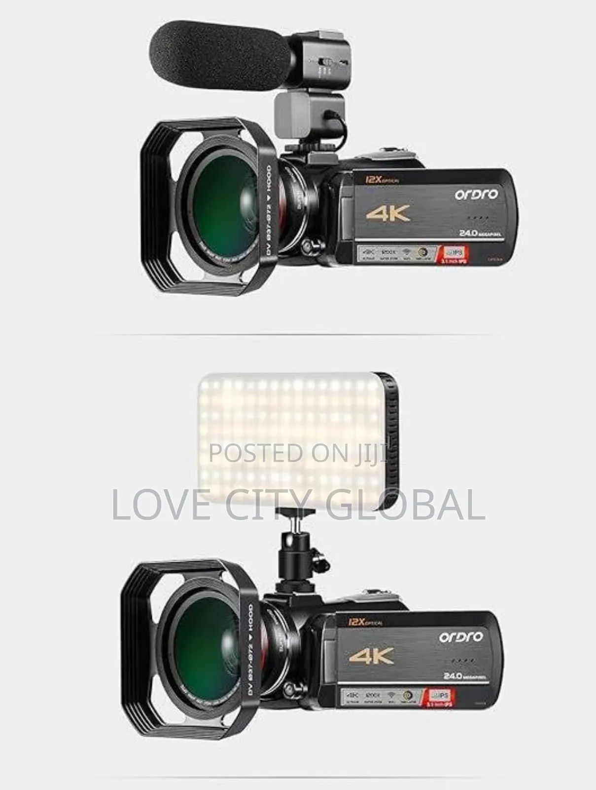 Wifi Camcorder Touchscreen 4K Digital Camera And 2 Batteries