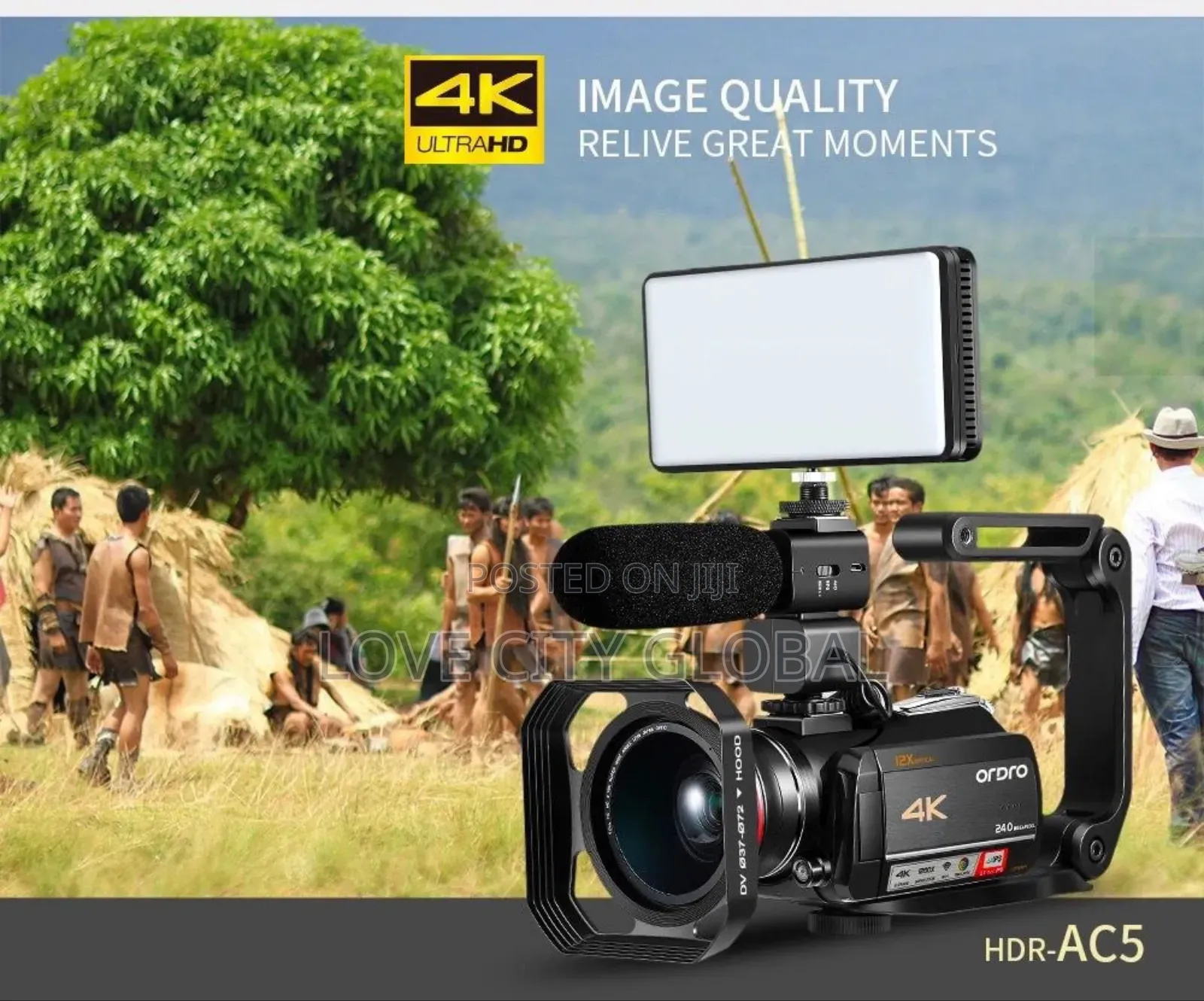 Wifi Camcorder Touchscreen 4K Digital Camera And 2 Batteries