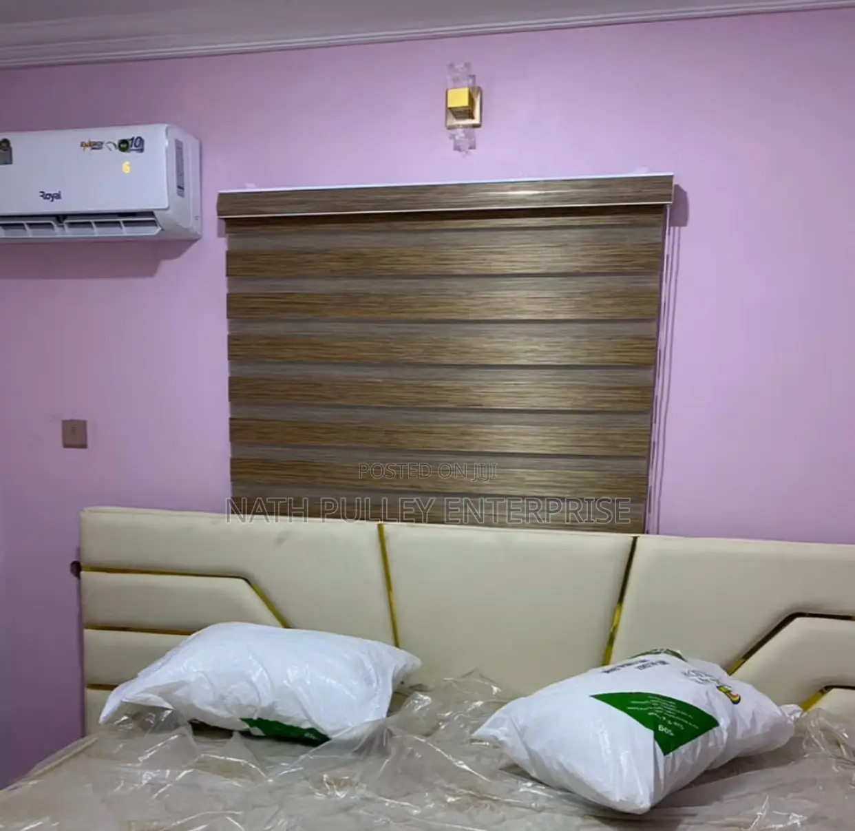 Gold Brown Day and Night Blinds