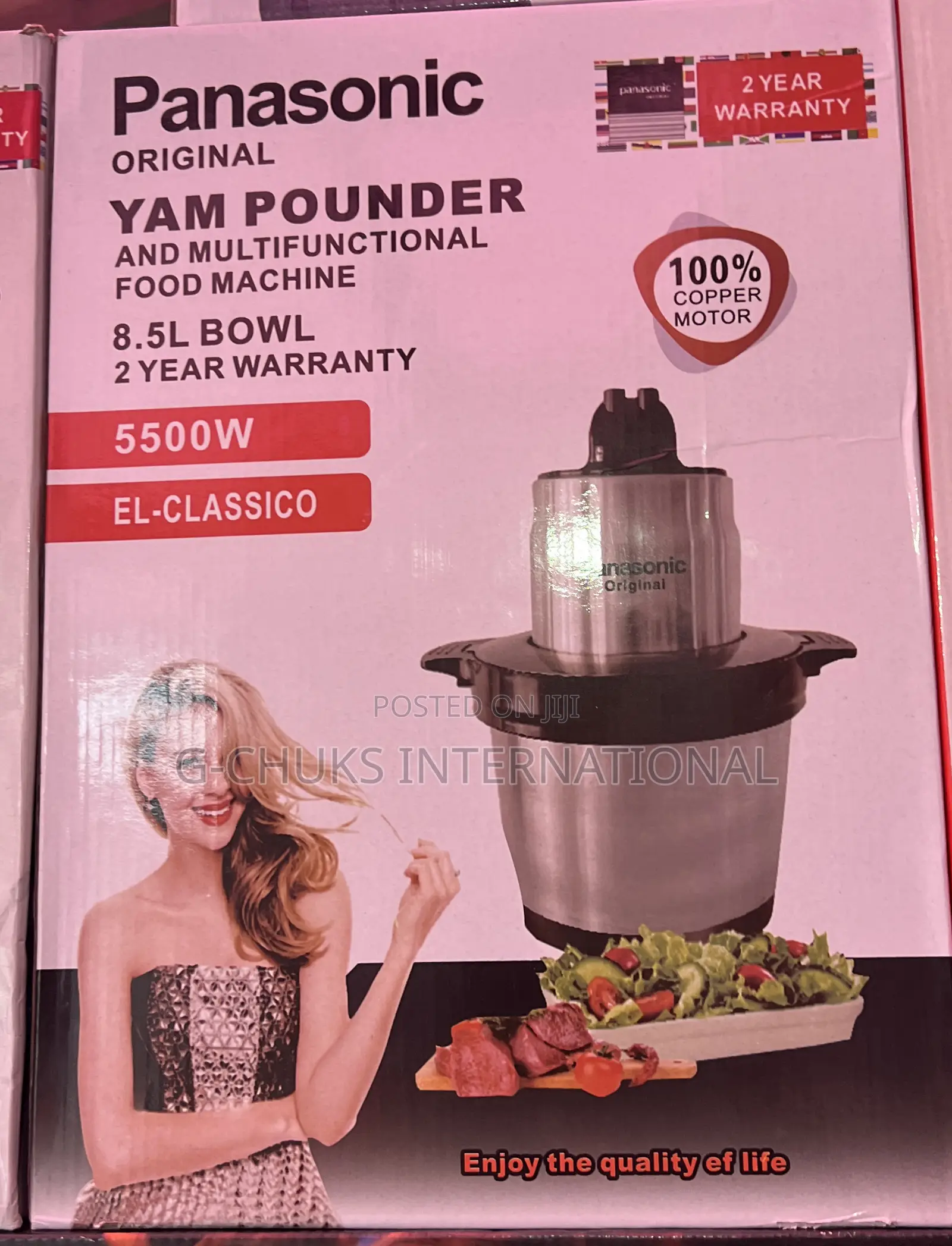 Stainless 8.5l Electric Yam Pounding Machine,