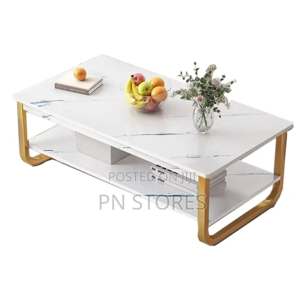 Modern Quality MDF Faux Marble (MDF Wood)Centre Table