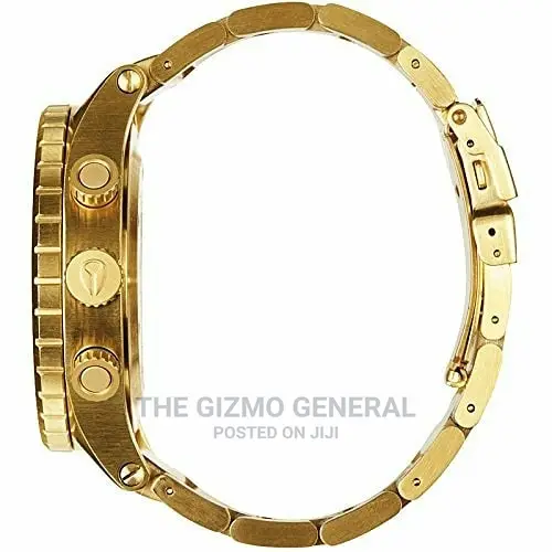 Nixon Gold Dial Stainless Steel Case Men's Watch A