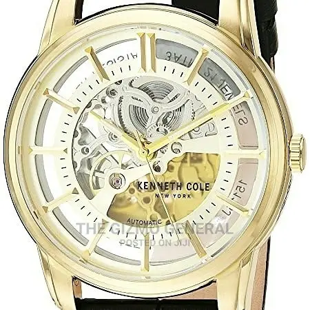 Kenneth Cole New York Men's Automatic Watch With Black Leather