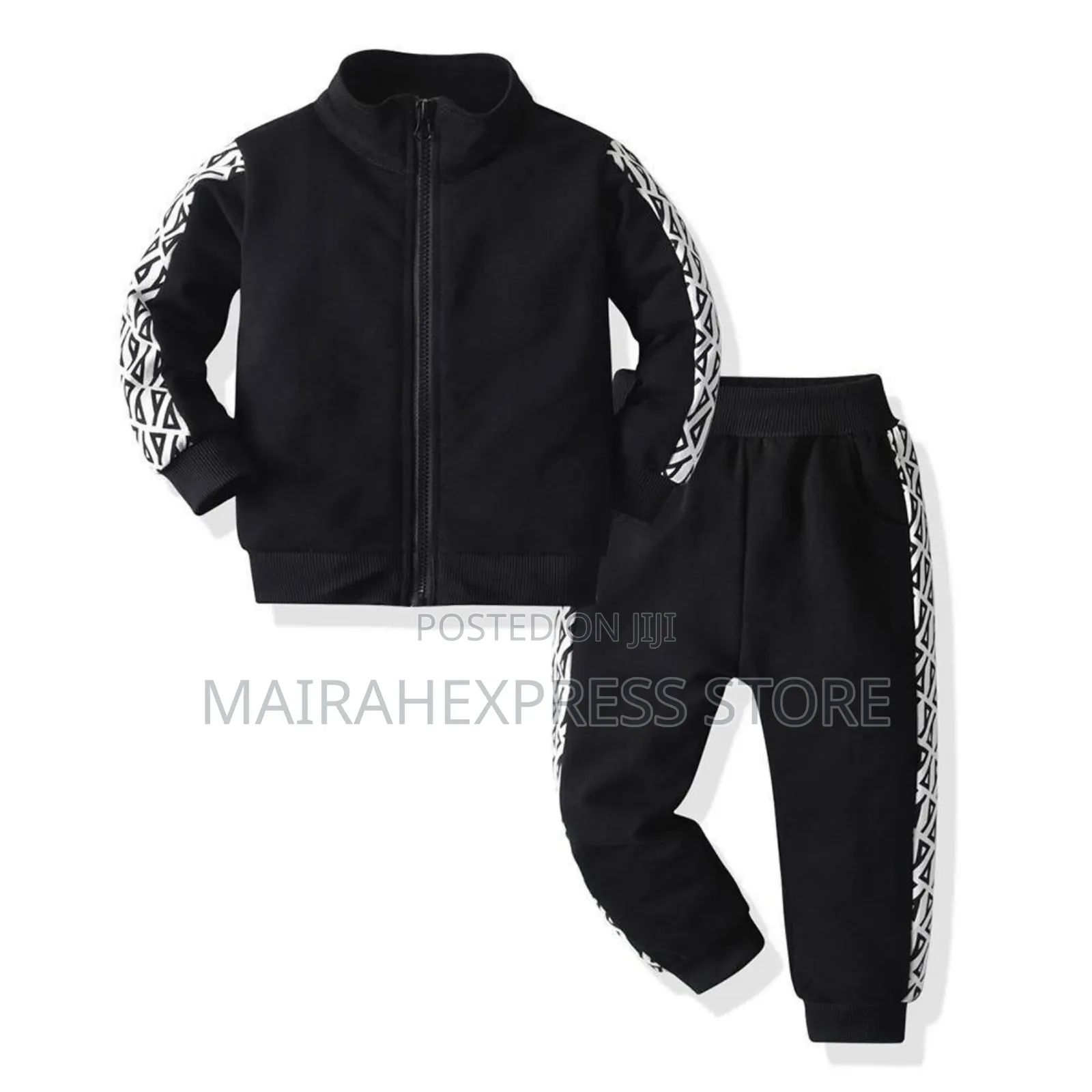 Evergreen Elegant Unisex Kids Tracksuit (Zipper Jacket+Pant)