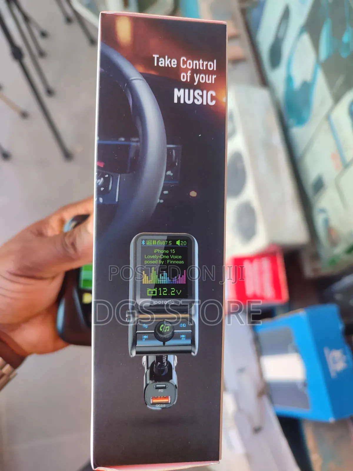 Porodo Dual Port Car Charger FM Transmitter PD 36w