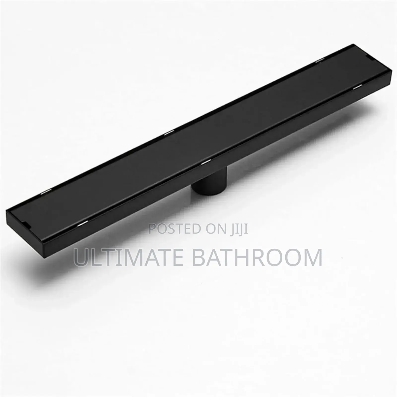 Black Tiles Design Bathroom Floor Drain