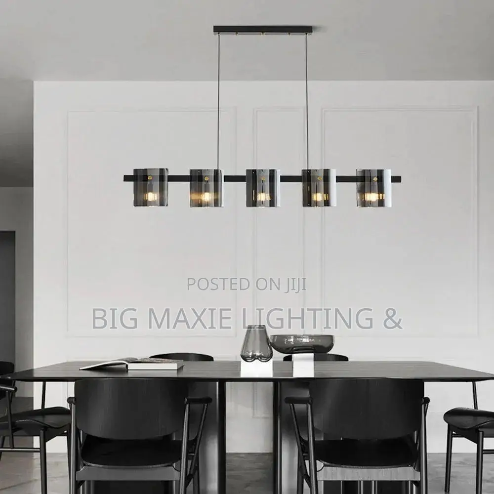 Modern Luxury Smokey Glass Pendant Chandelier
