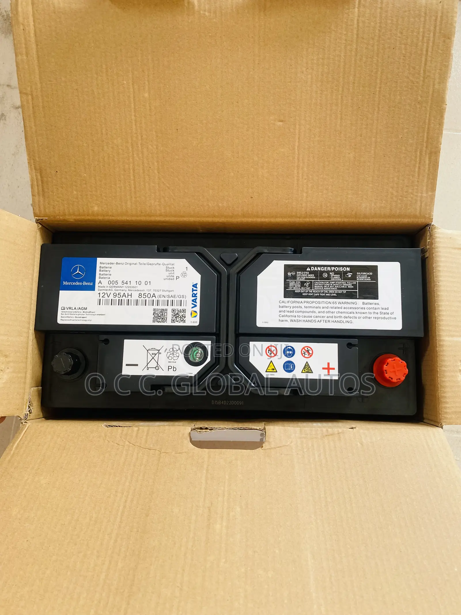 Original Star Battery for Mercedes 95ah Too 100ah