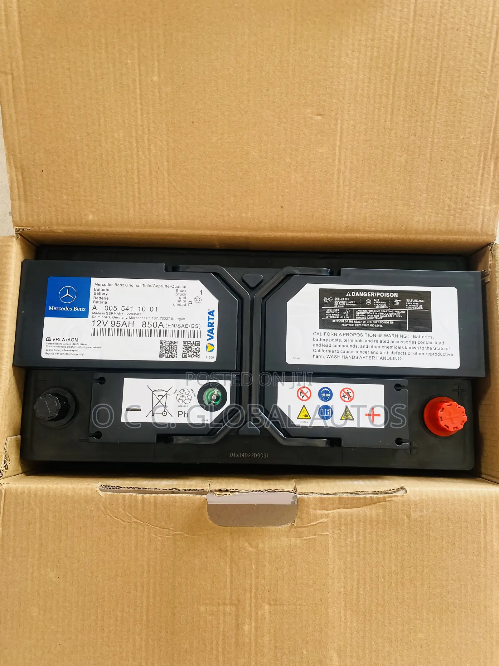 Original Star Battery for Mercedes 95ah Too 100ah