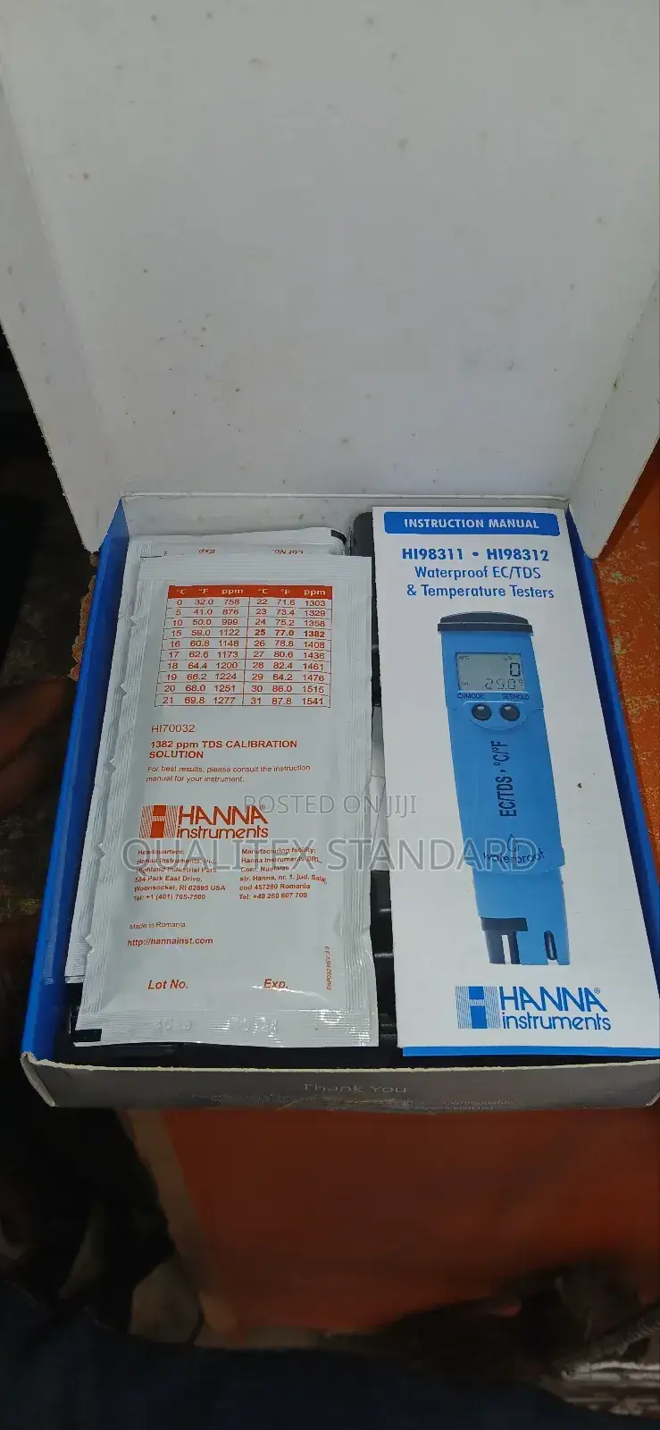 Hanna EC and TDS Meter