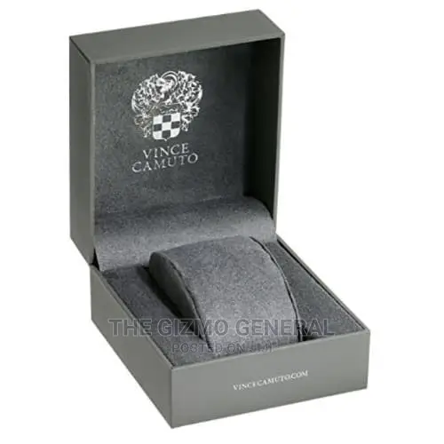 Vince Camuto Men's VC/1089DGDG Multi-function Dial Croco-Grain Leather