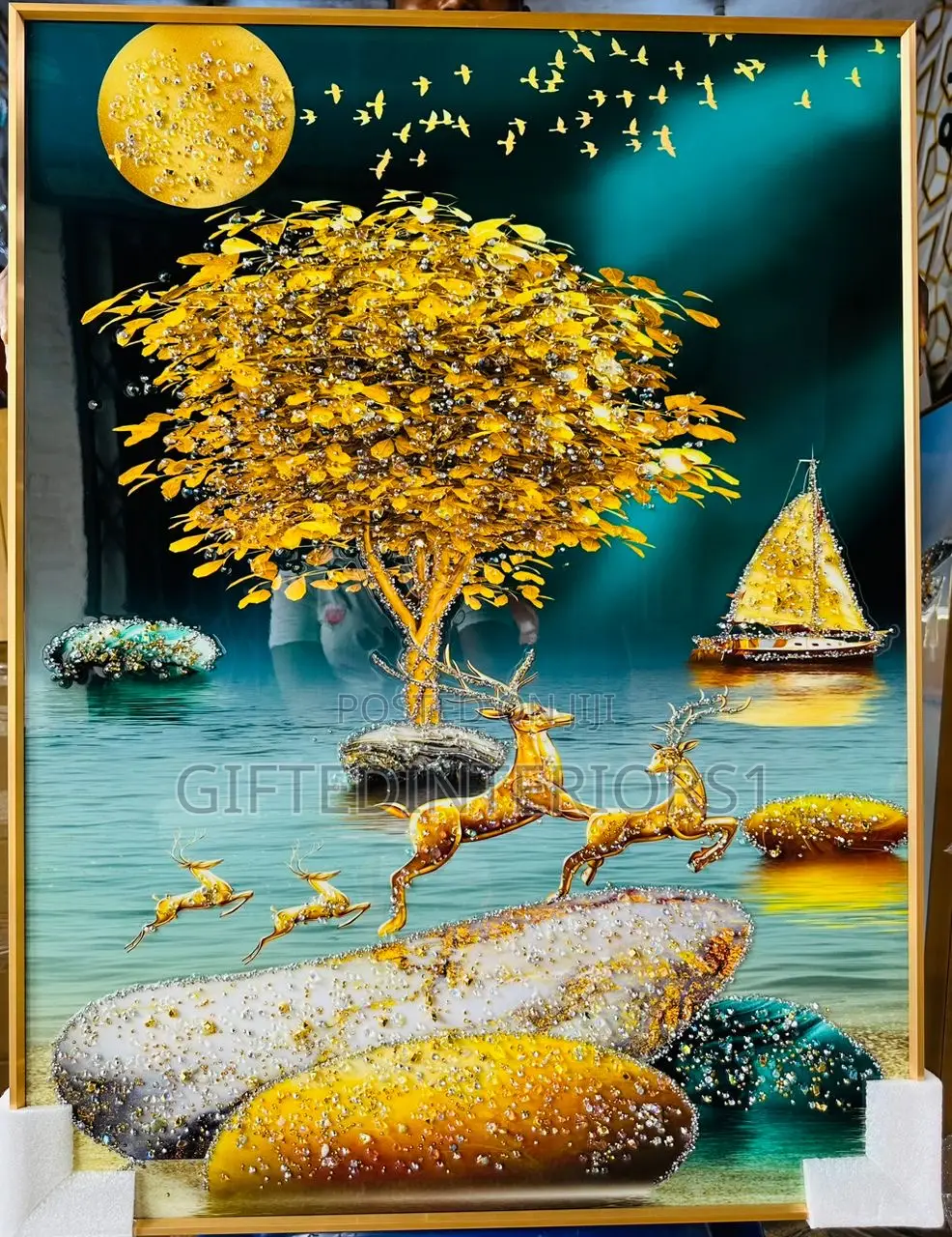 60 by 80cm Frame With Crystal Stones