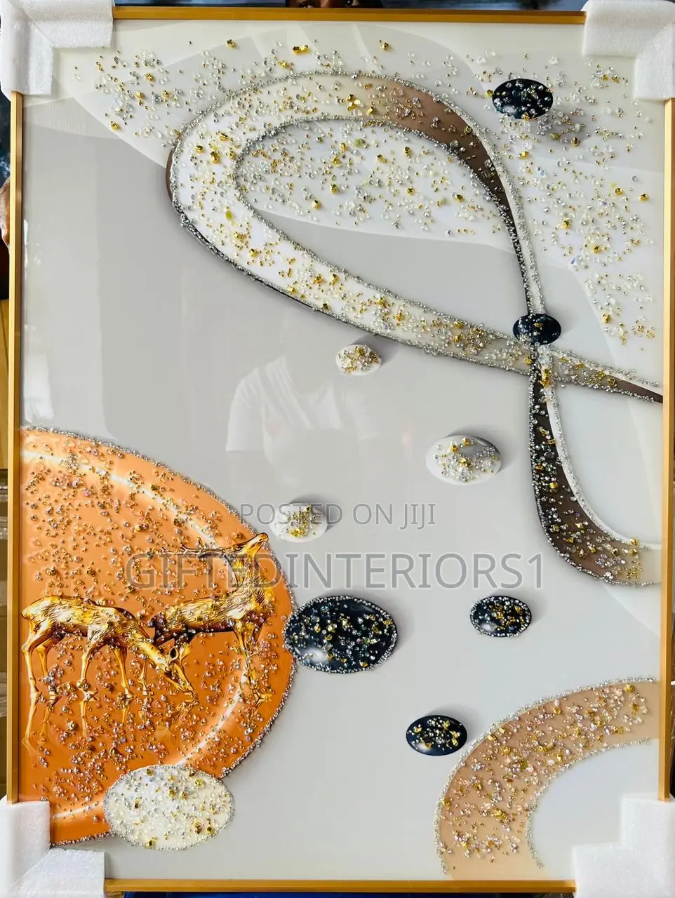 60 by 80cm Frame With Crystal Stones