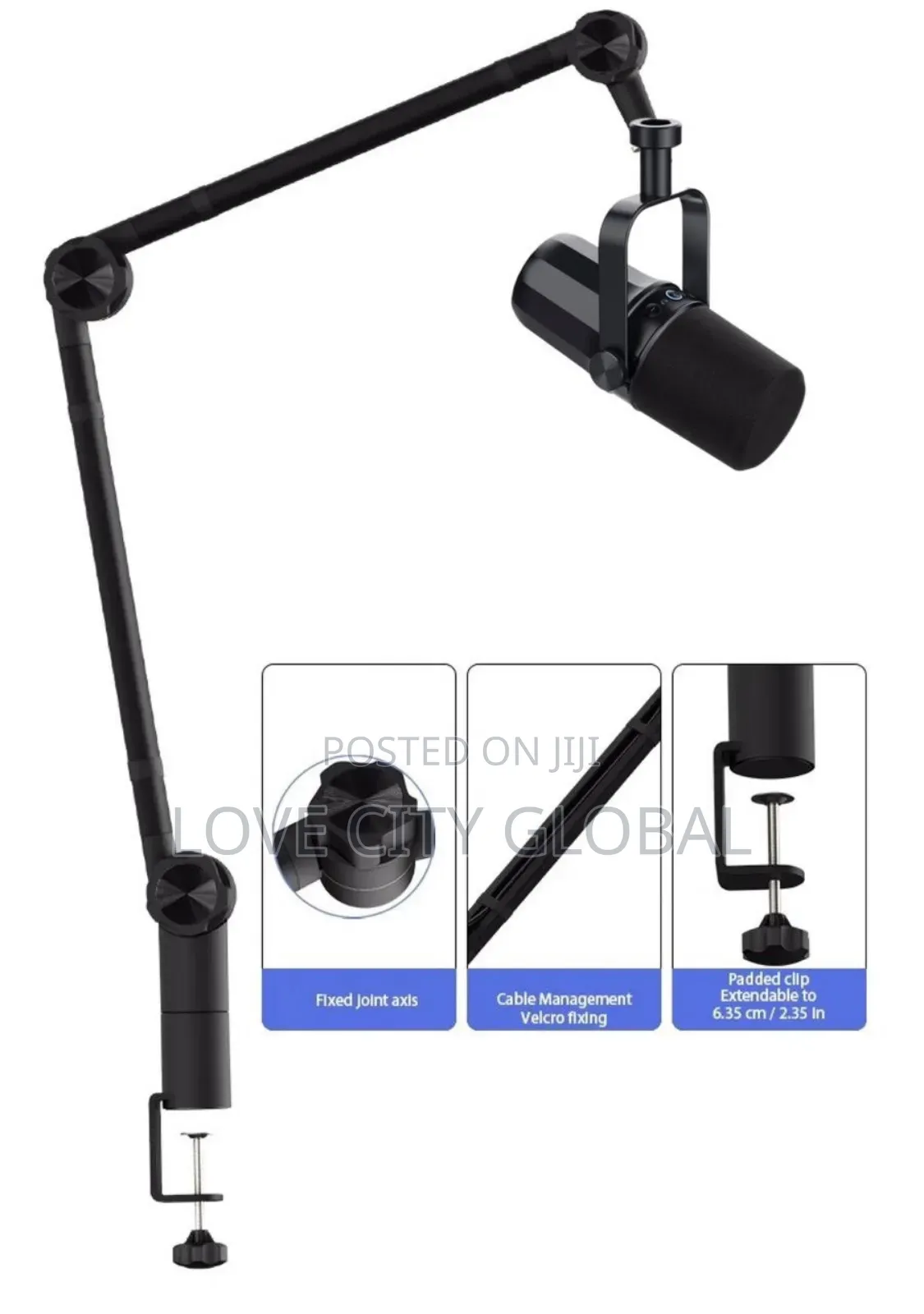 Professional Podcast Microphone With XLR,USB Cable and Stand