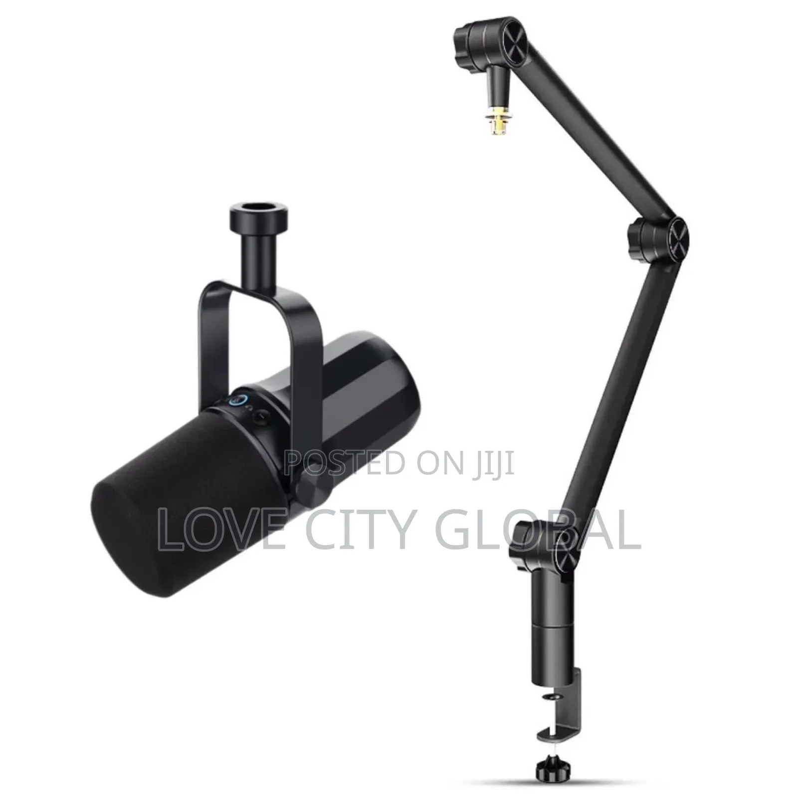 VIMI XLR/USB Wired Desktop Microphone Podcast Boom Arm Stand