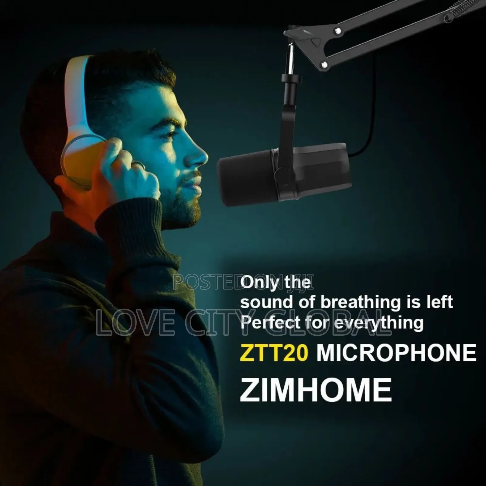 Professional XLR/Usb Podcast Microphone With XLR Usb Cable