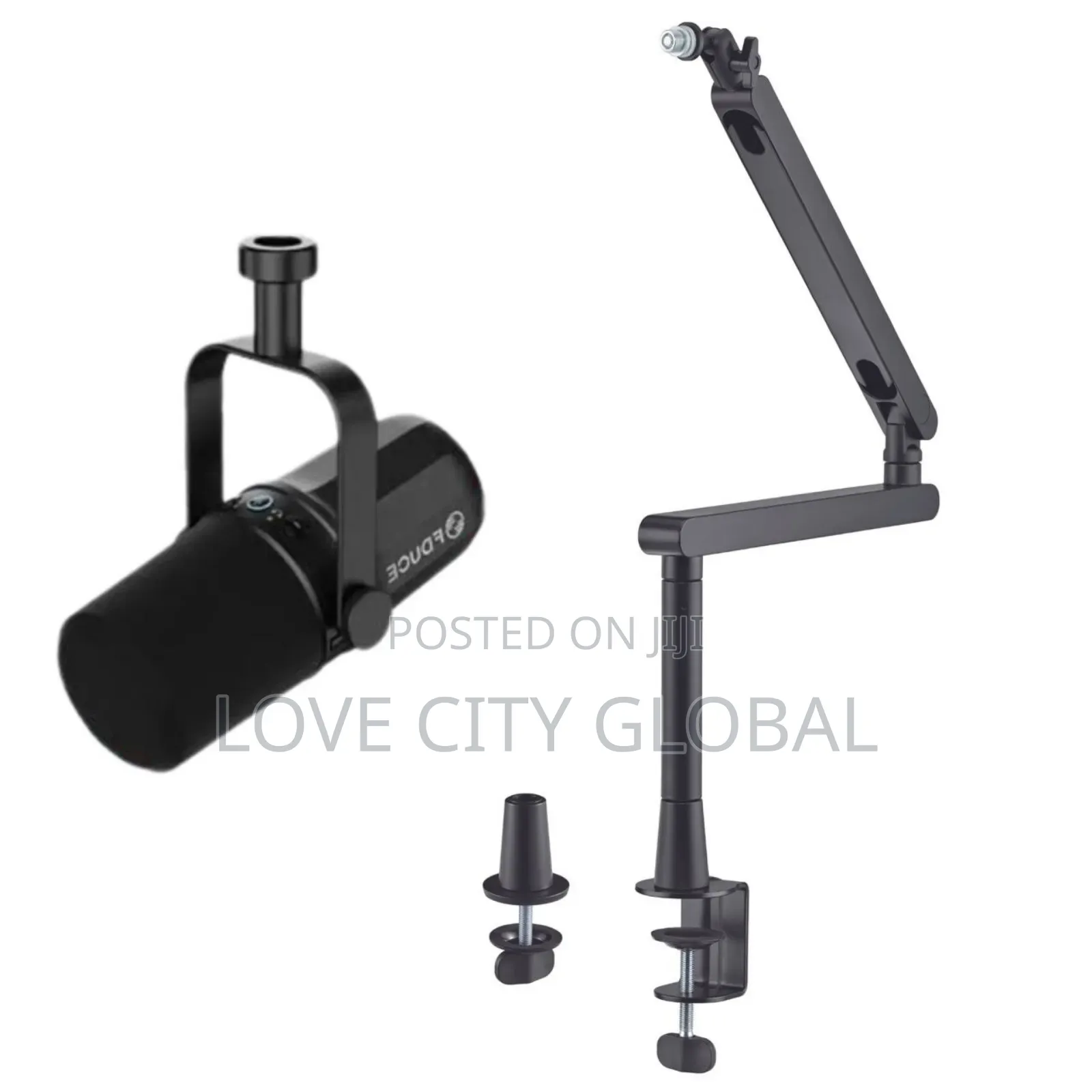 FDUCE SL40 XLR/USB Wired Podcast Microphone Kit Arm Stand