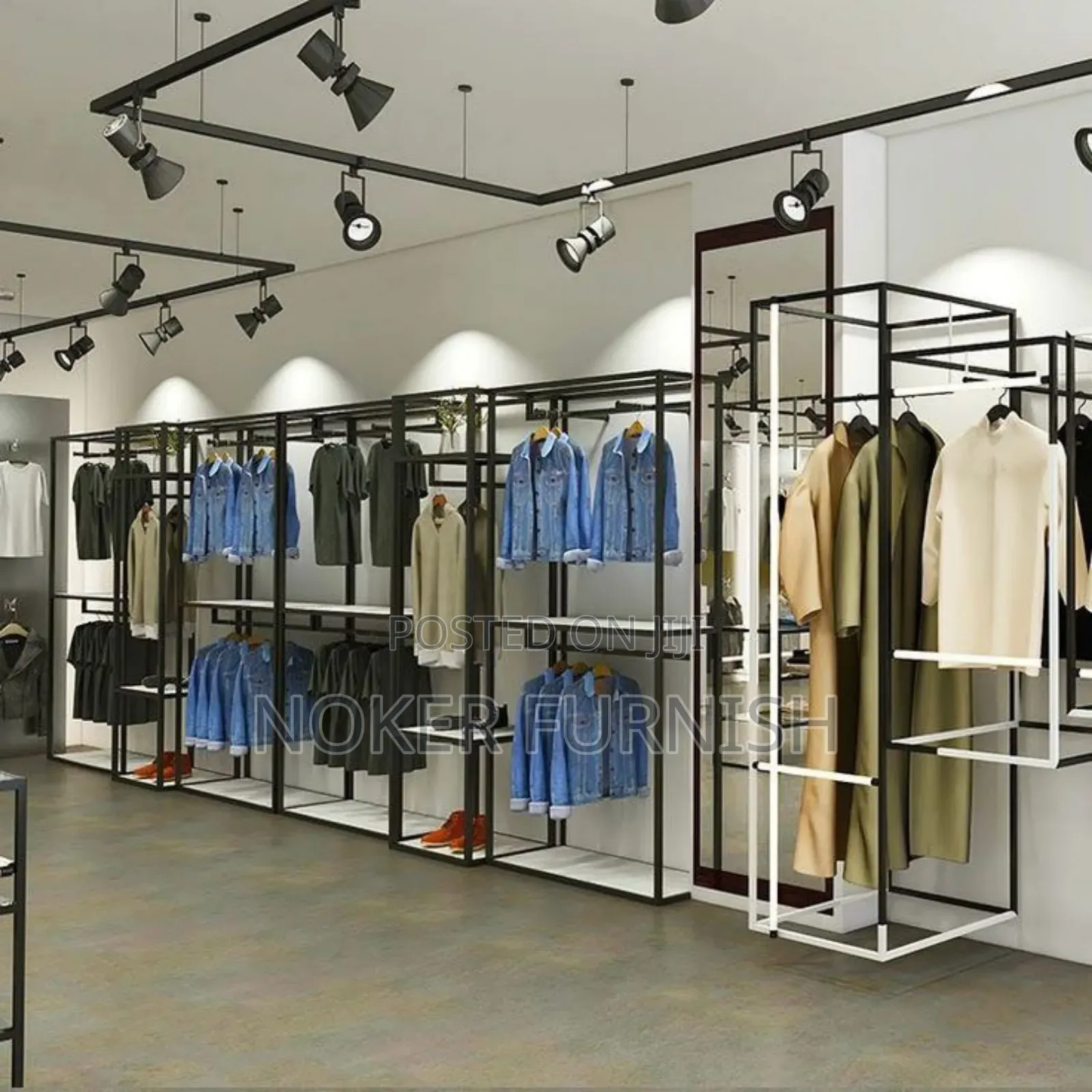 Boutique Shelves and Interior Design