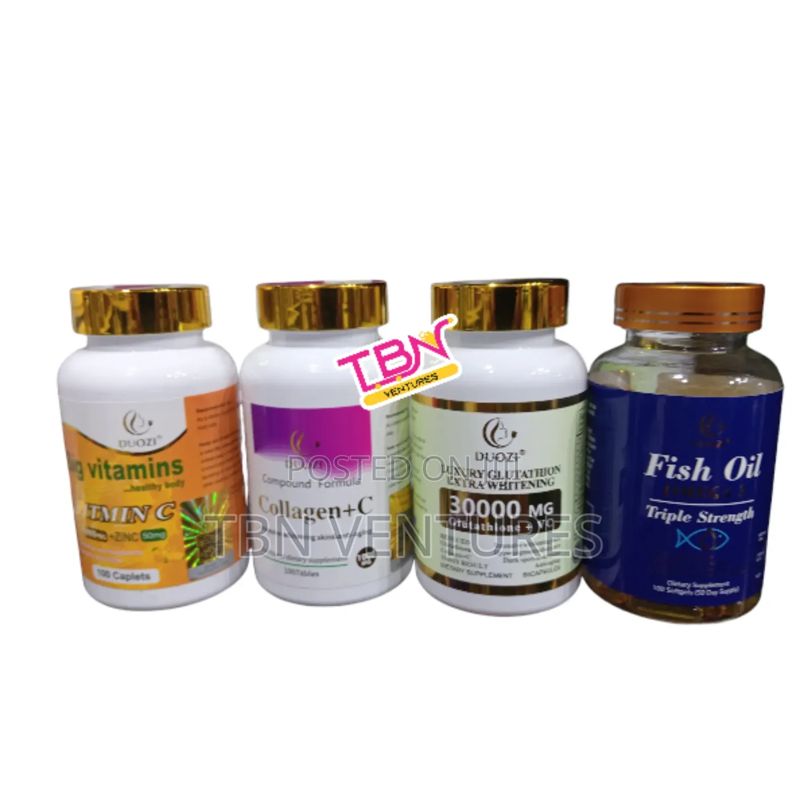 Duozi Skin Whitening 5000mg Glutathione, Collagen Vitamin C