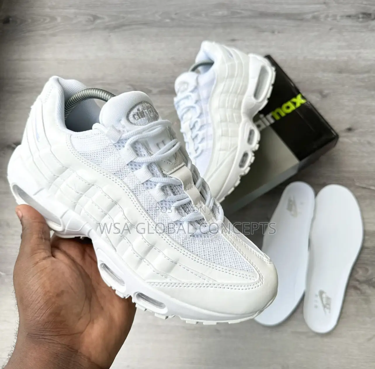 Nike Airmax 95 OG Triple White,Neon,Smoke Grey,Triple Black