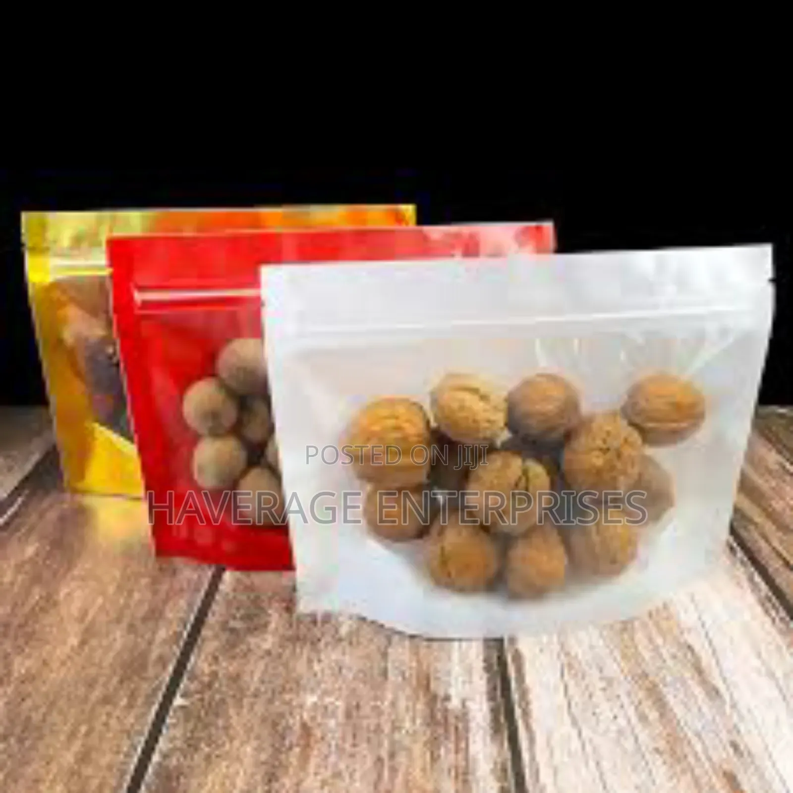 Smallchop Zip Lock Pouches With Window - 300pcs - 14×20cm