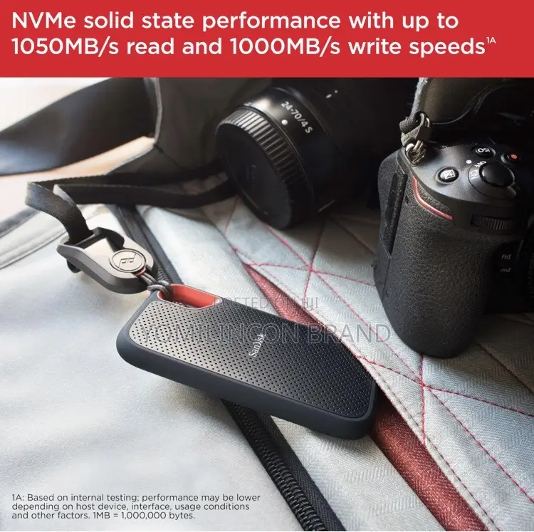 Sandisk 2TB Extreme Portable SSD - Up to 1050mb/S, USB-C