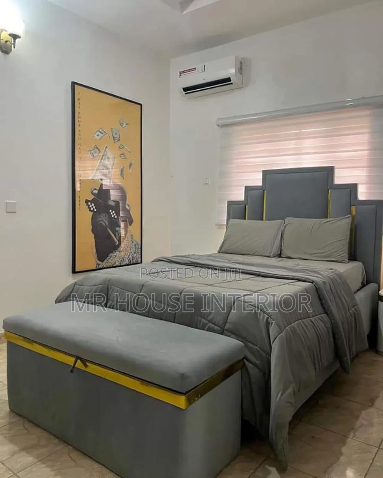 Standard 6 by 6 Bed Frame, Fully Padded Design.