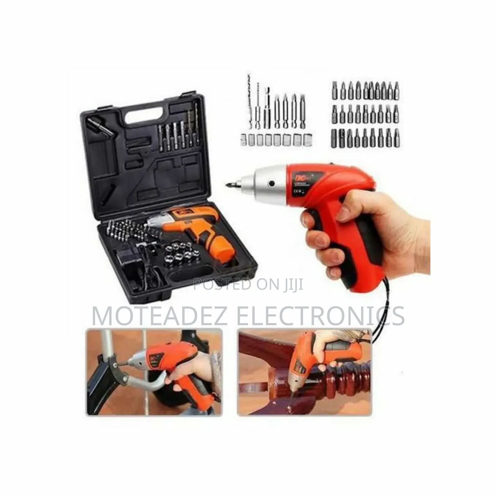 Rechargeable 45pcs Cordless Screwdriver With Multiple Screws