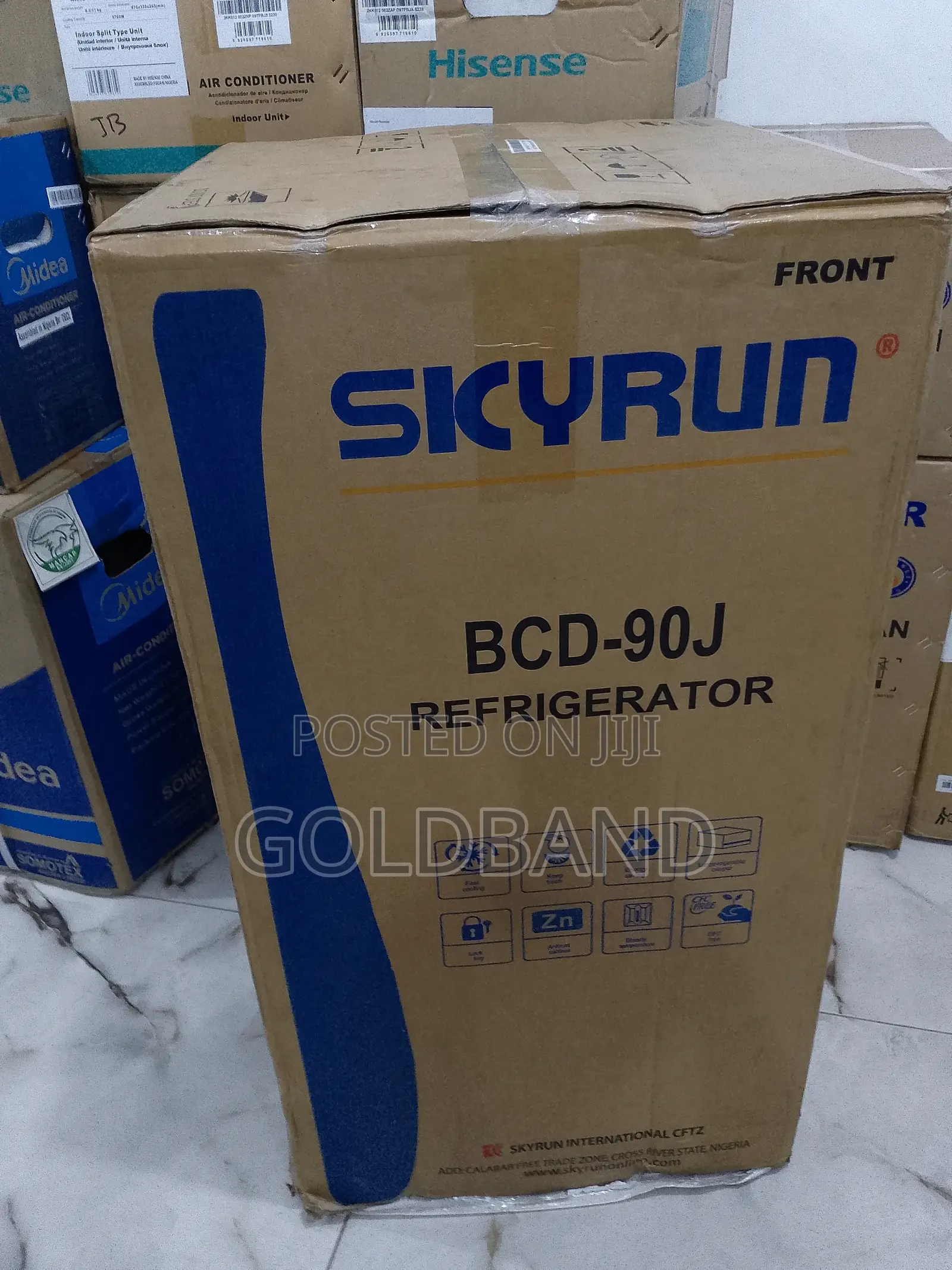 SKYRUN BCD-90J Anti-Rust Dependable Single Door Refrigerator