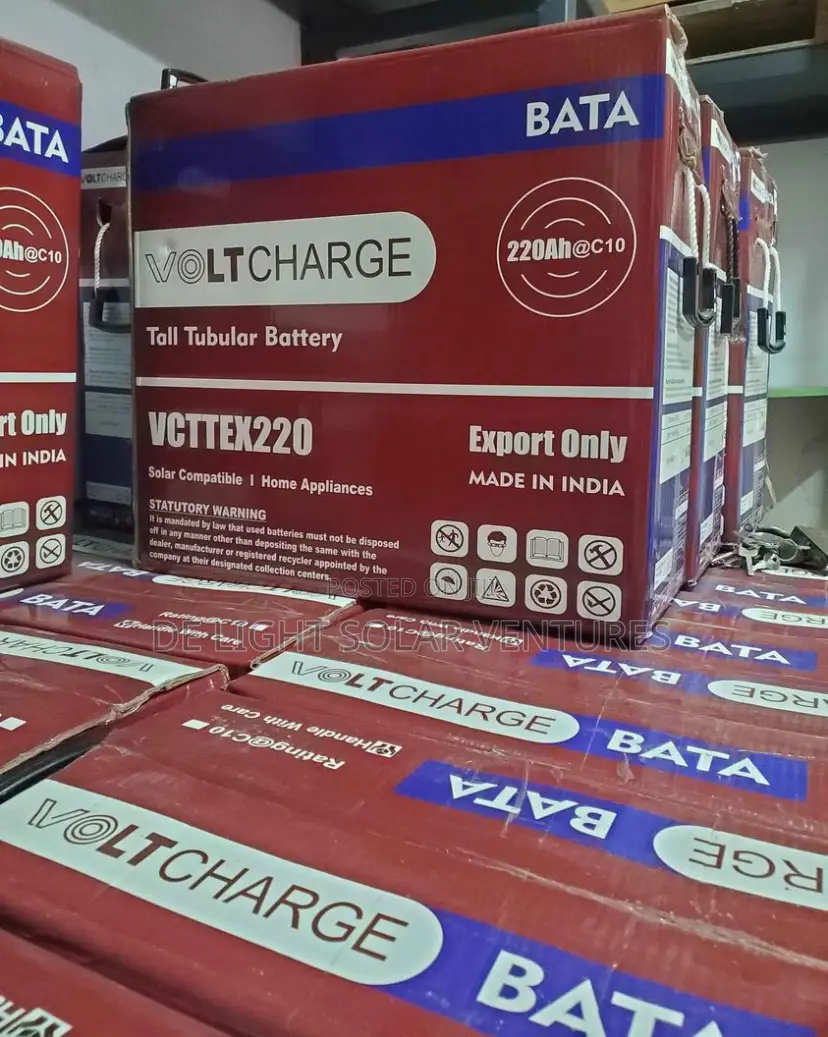 220ah 12V Voltcharge Tubular Solar Gel Battery