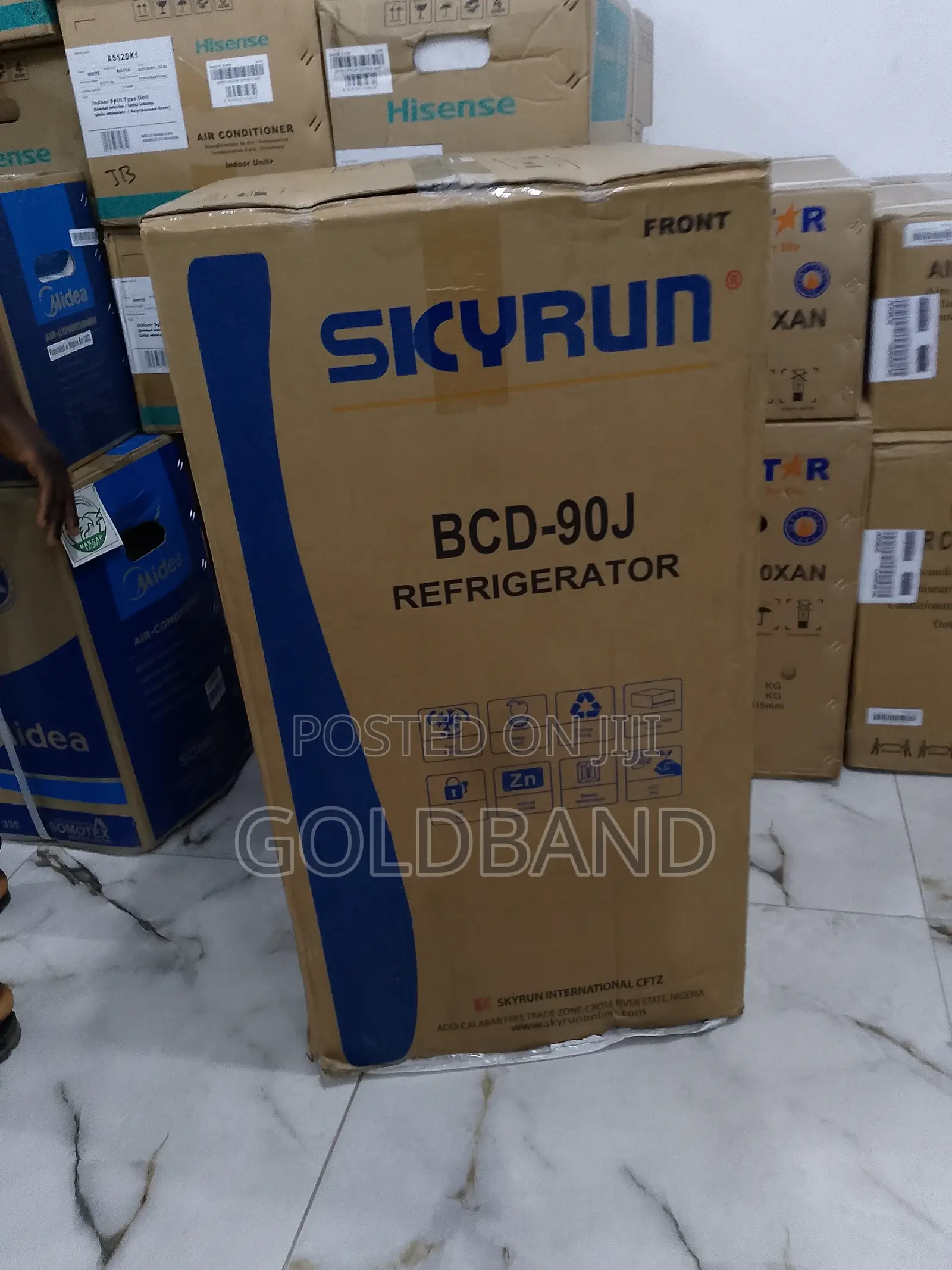SKYRUN BCD-90J Anti-Rust Low Noise Single Door Refrigerator