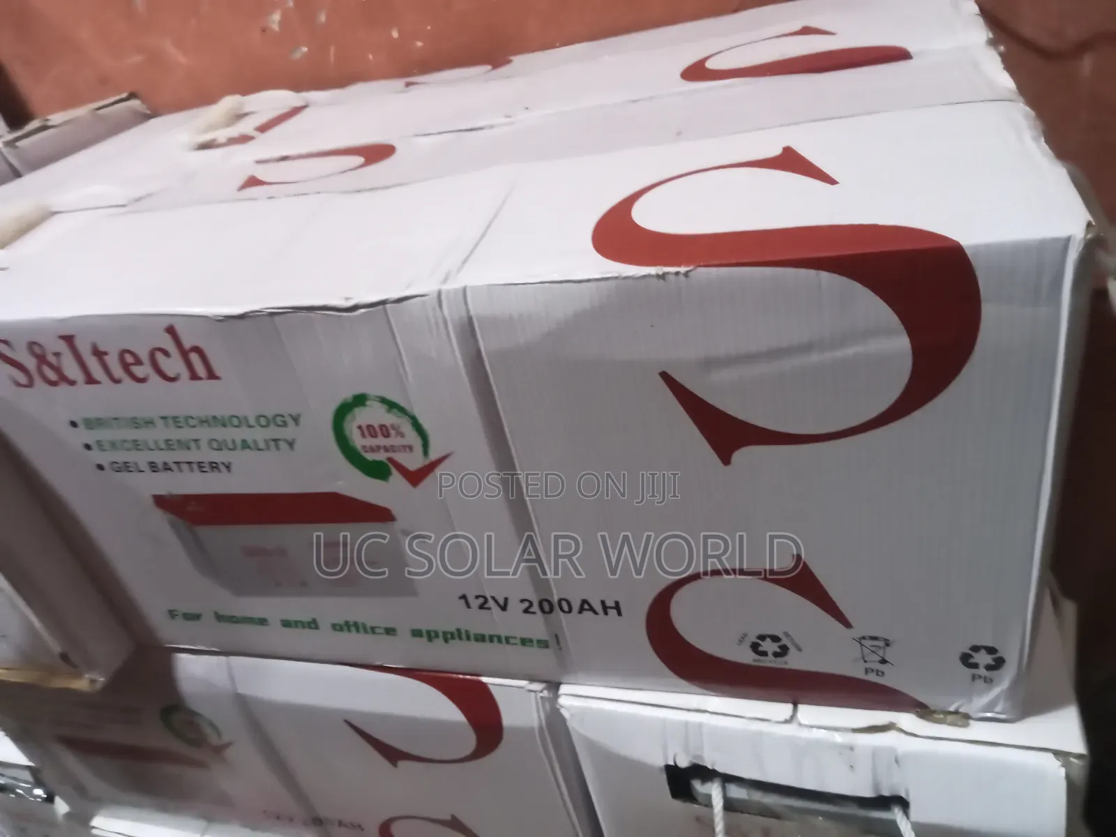 S Ltech 200ah 12v Gel Battery 