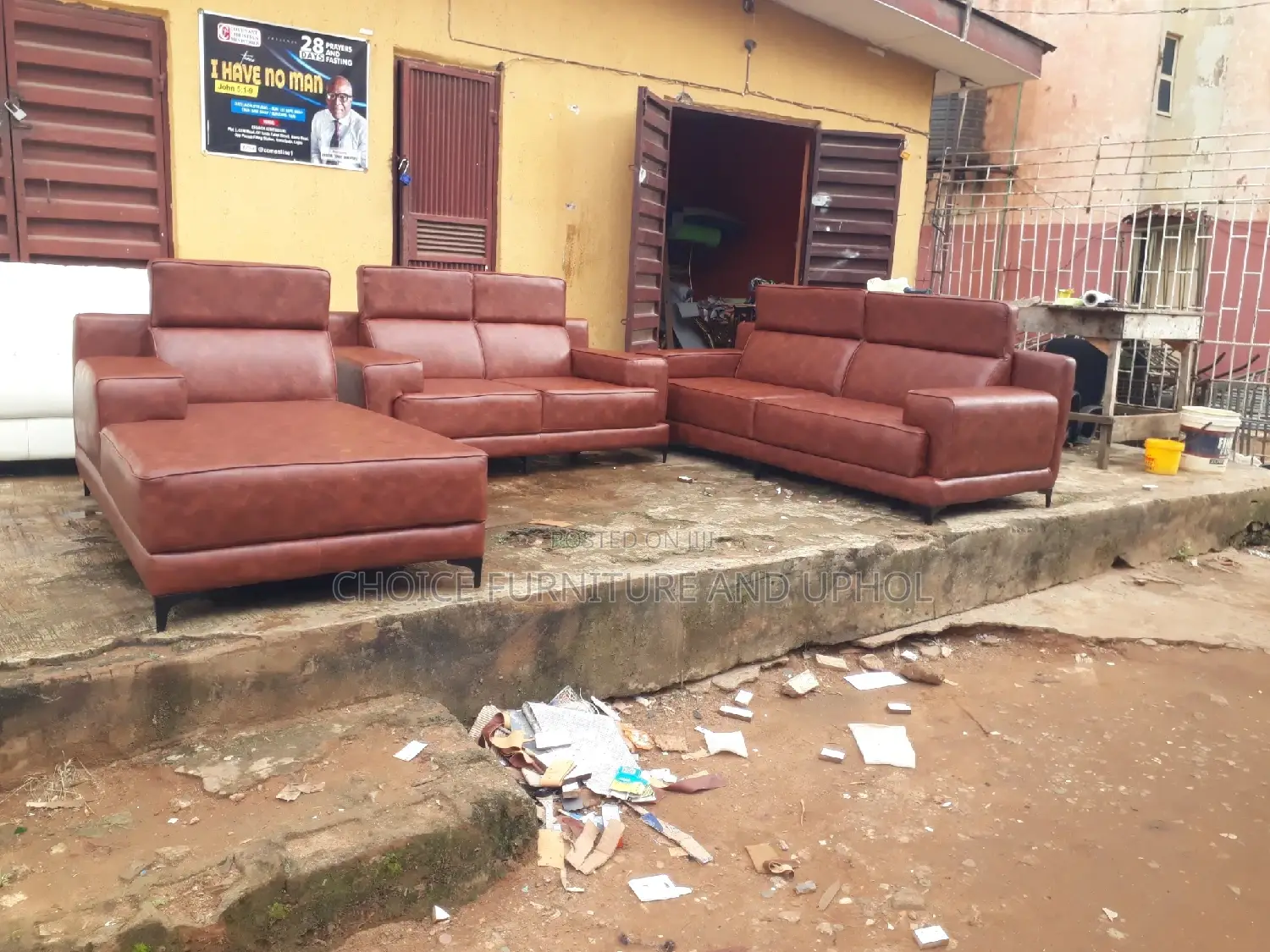 Sofa Set of Chair Three-Seater Double and Launcher